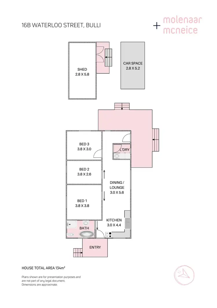 Floorplan of Homely house listing, 16b Waterloo Street, Bulli NSW 2516