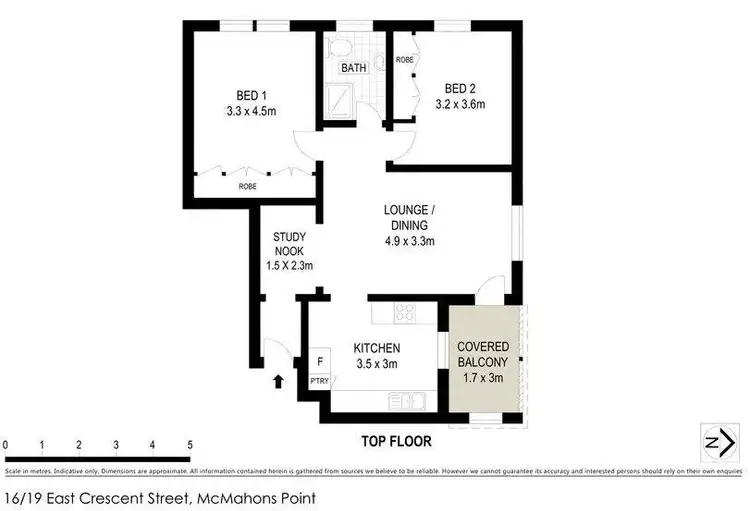 Floorplan of Homely apartment listing, 16/19 East Crescent Street, Mcmahons Point NSW 2060