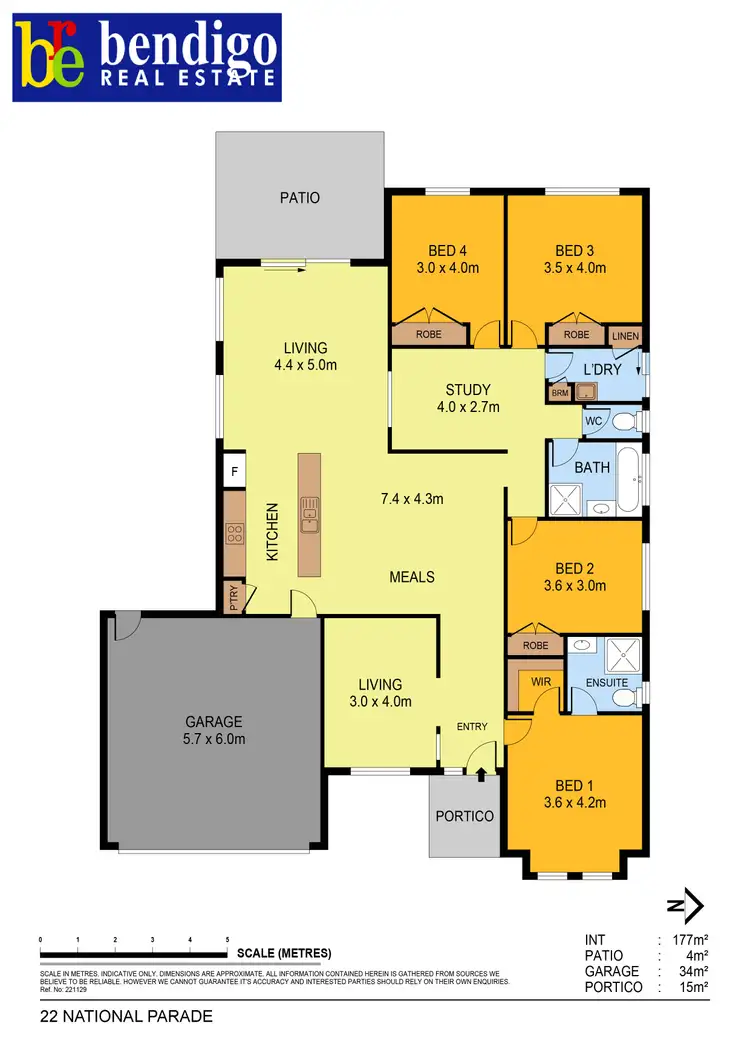 Floorplan of Homely house listing, 22 National Parade, Eaglehawk VIC 3556