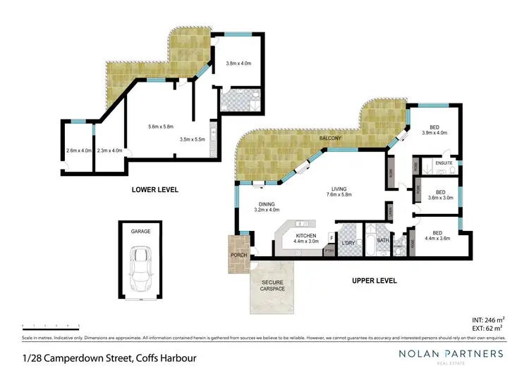 Floorplan of Homely apartment listing, 1/28 Camperdown Street, Coffs Harbour NSW 2450