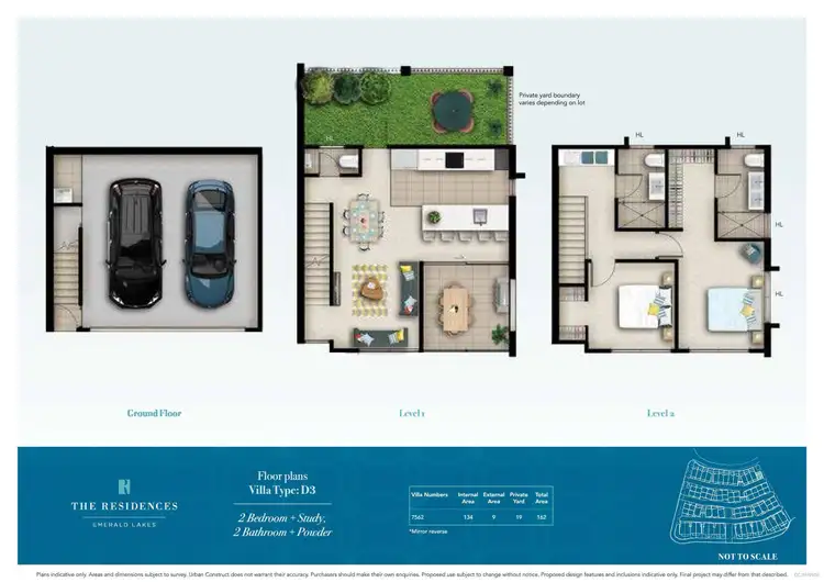 Floorplan of Homely townhouse listing, 62/3031 The Boulevard, Carrara QLD 4211