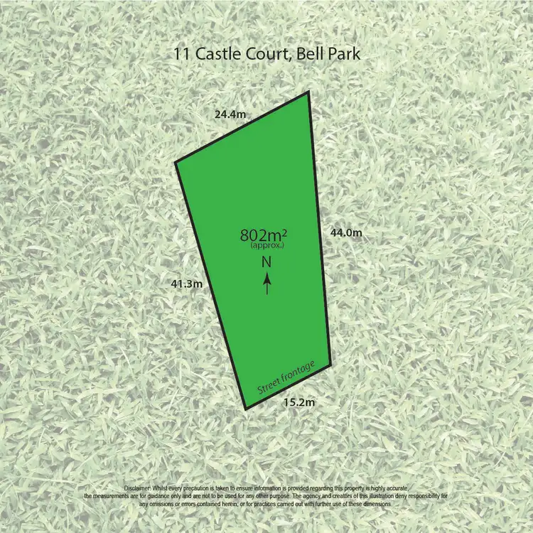 Floorplan of Homely land listing, 11 Castle Court, Bell Park VIC 3215