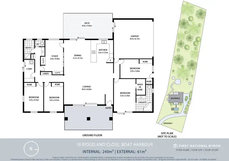 Floorplan of Homely house listing, 18 Ridgeland Close, Boat Harbour NSW 2480