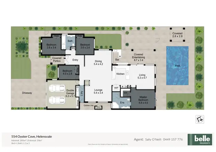 Floorplan of Homely house listing, 554 Oyster Cove Promenade, Helensvale QLD 4212