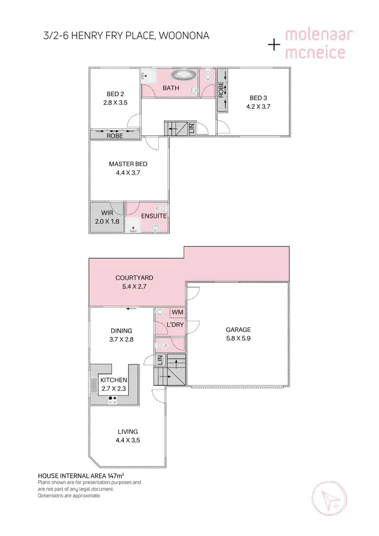 Floorplan of Homely townhouse listing, 3/2-6 Henry Fry Place, Woonona NSW 2517