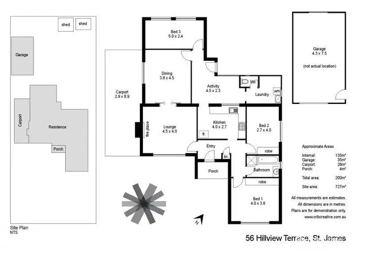 Floorplan of Homely house listing, 56 Hill View Terrace, St James WA 6102
