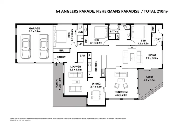 Floorplan of Homely retirement listing, 64 Anglers Parade, Fishermans Paradise NSW 2539