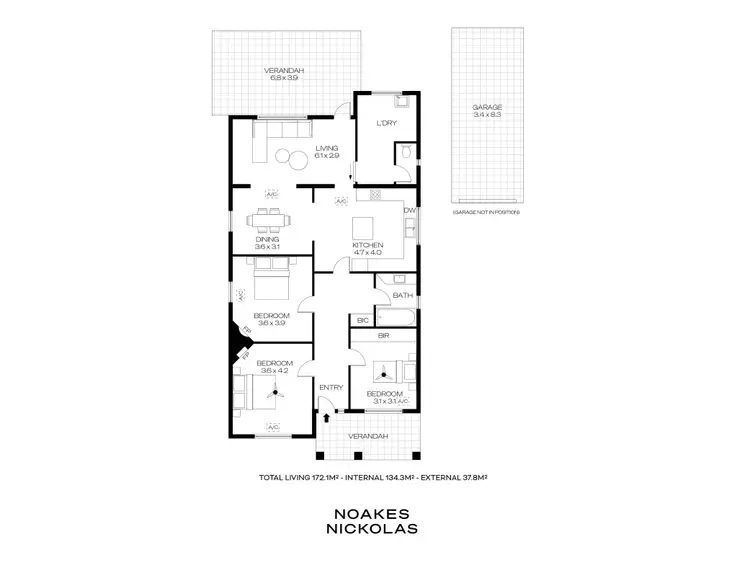 Floorplan of Homely house listing, 11 Sarah Street, Marleston SA 5033