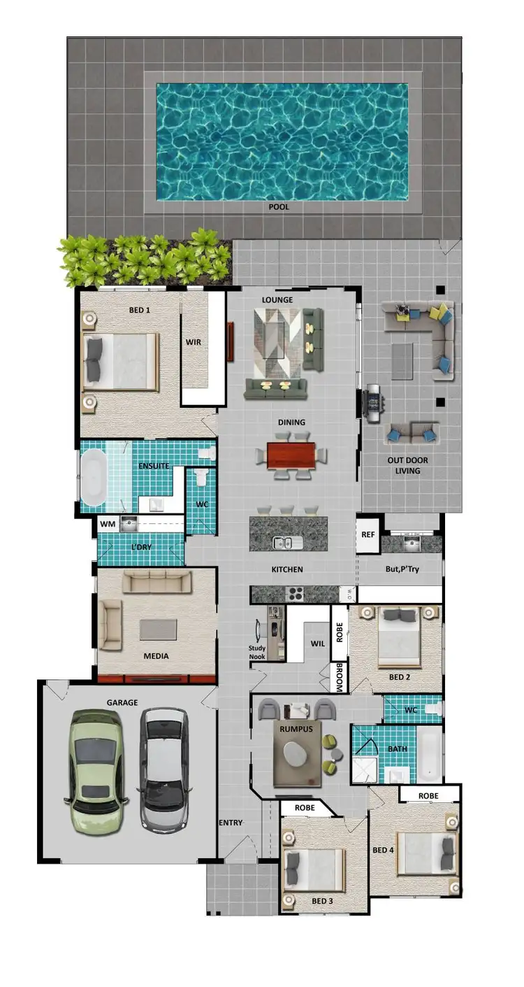 Floorplan of Homely house listing, 8 Bentley Rise, Cannonvale QLD 4802