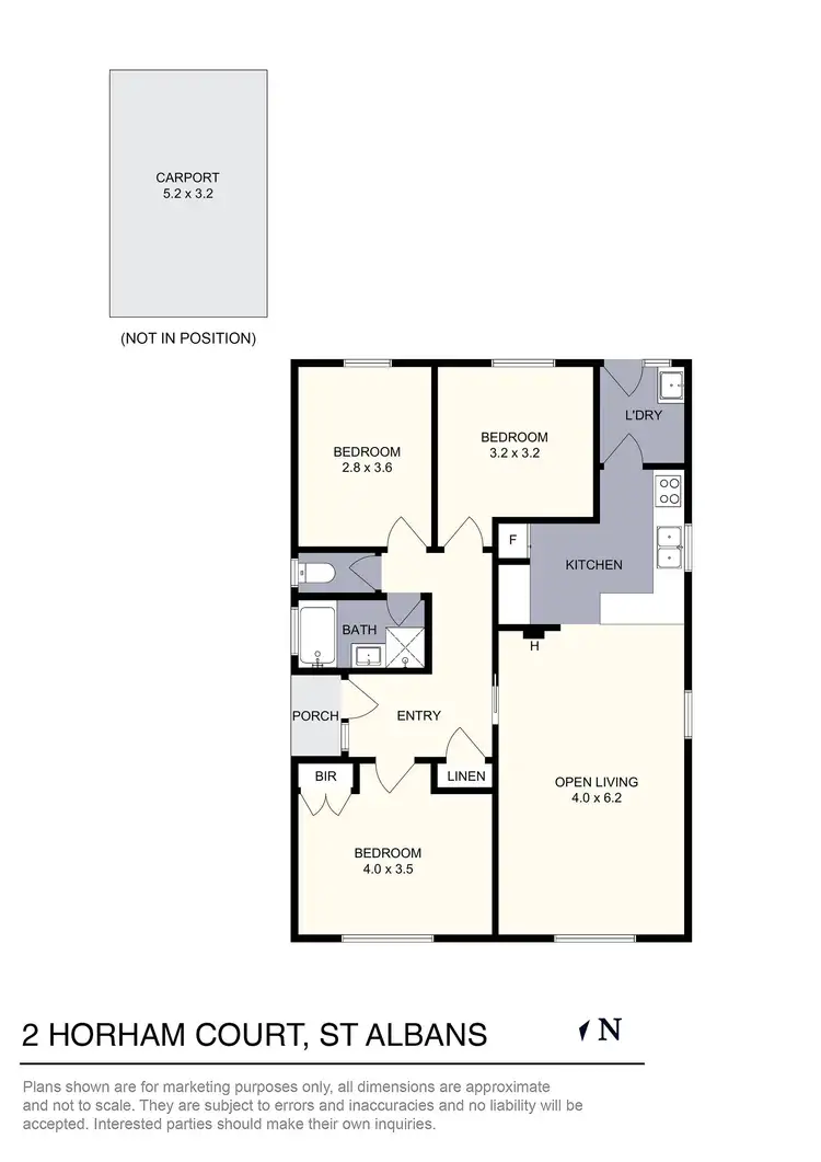 Floorplan of Homely house listing, 2 Horham Court, St Albans VIC 3021