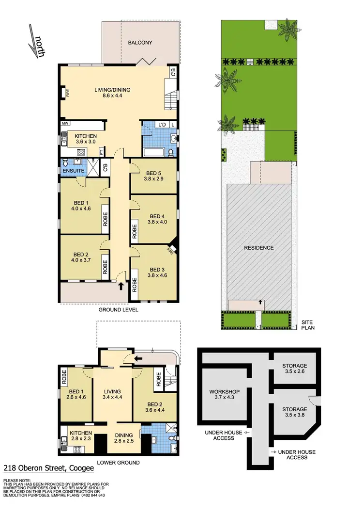 Floorplan of Homely house listing, 218 Oberon Street, Coogee NSW 2034
