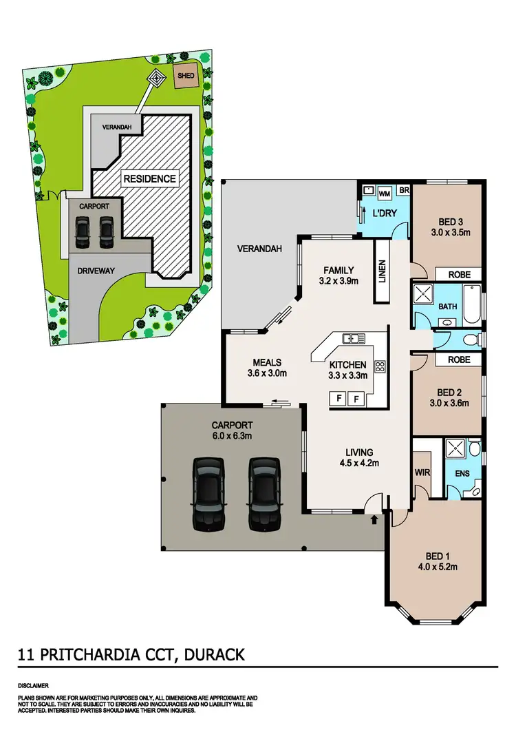 Floorplan of Homely house listing, 11 Pritchardia Circuit, Durack NT 830