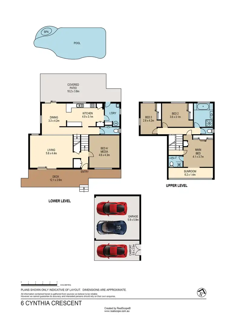 Floorplan of Homely house listing, 6 Cynthia Crescent, Springwood QLD 4127