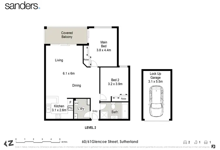 Floorplan of Homely apartment listing, 60/61-65 Glencoe Street, Sutherland NSW 2232