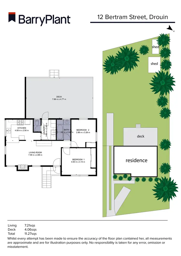 Floorplan of Homely house listing, 12 Bertram Street, Drouin VIC 3818