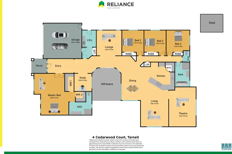 Floorplan of Homely house listing, 4 Cedarwood Court, Tarneit VIC 3029
