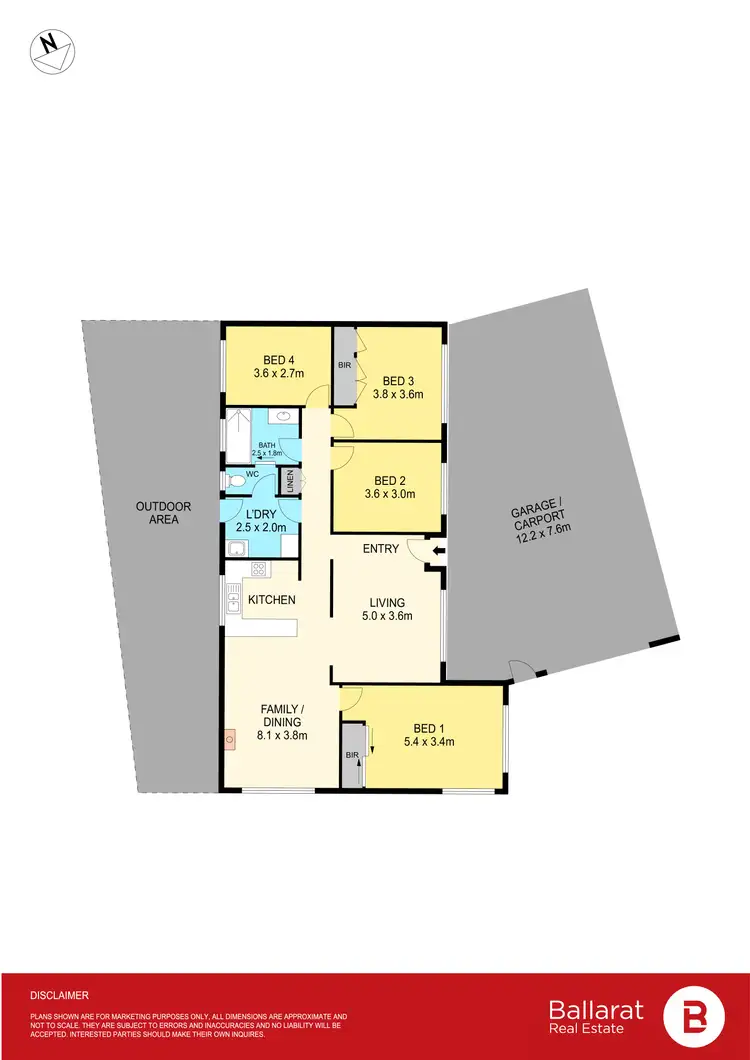 Floorplan of Homely house listing, 15 Weemala Avenue, Delacombe VIC 3356
