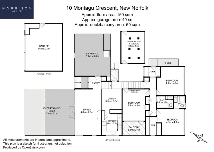 Floorplan of Homely house listing, 10 Montagu Crescent, New Norfolk TAS 7140