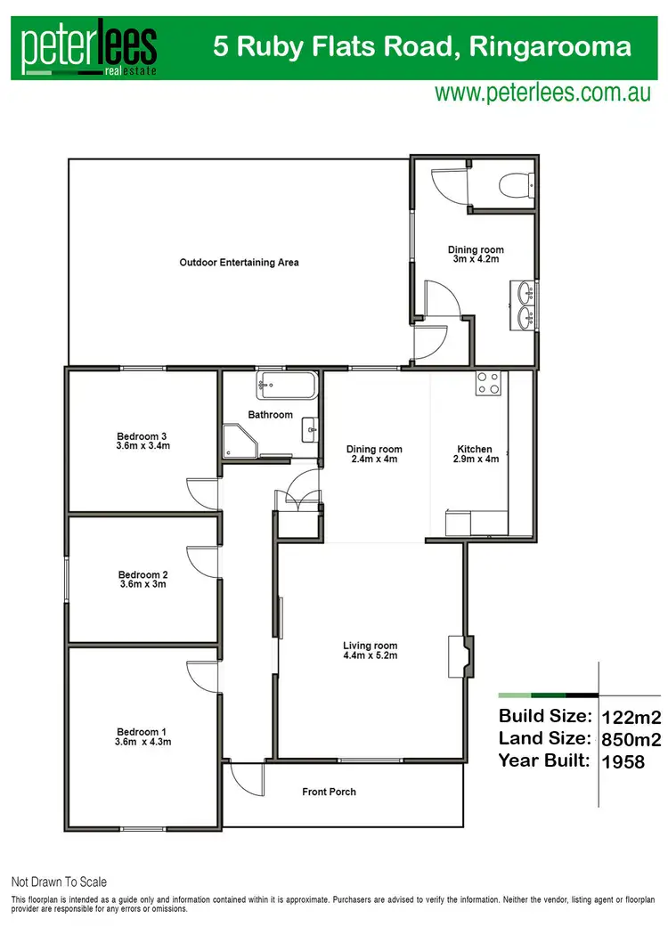 Floorplan of Homely house listing, 5 Ruby Flats Road, Ringarooma TAS 7263