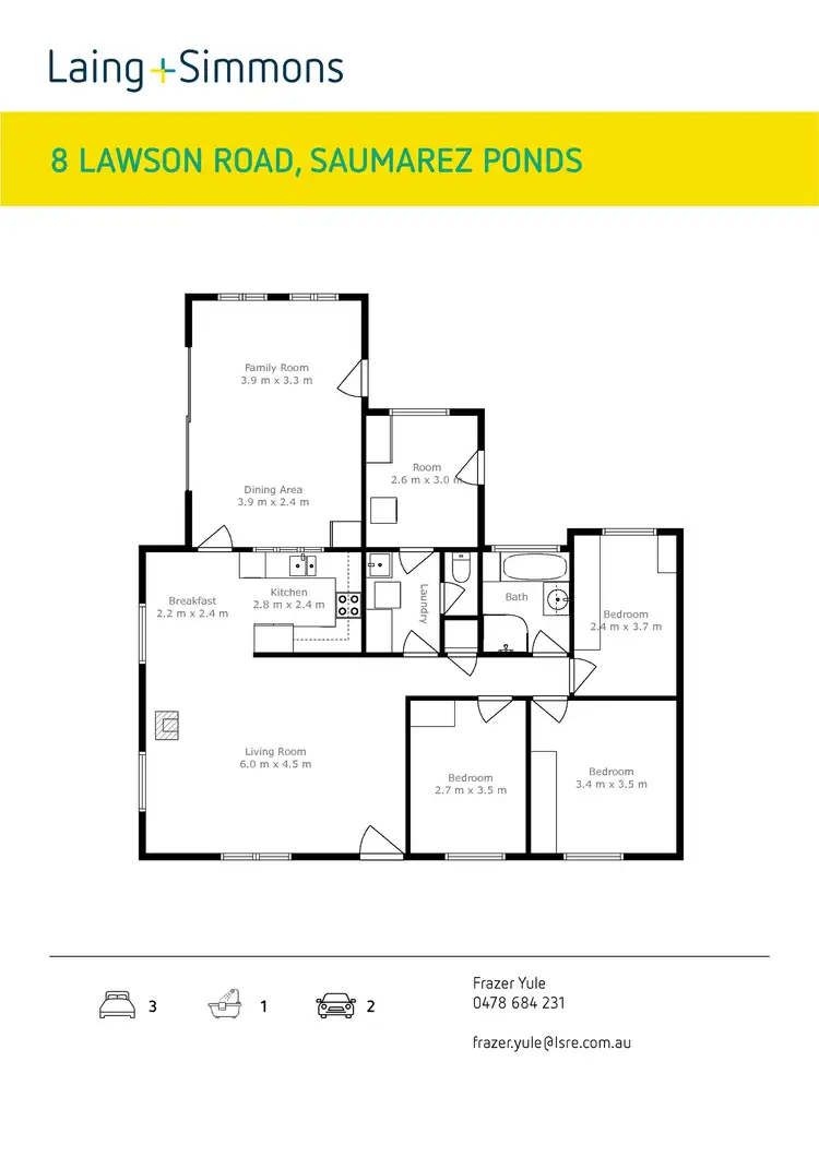 Floorplan of Homely house listing, 8 Lawson Road, Armidale NSW 2350