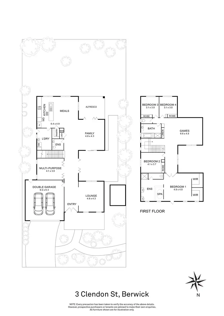 Floorplan of Homely house listing, 3 Clendon Street, Berwick VIC 3806
