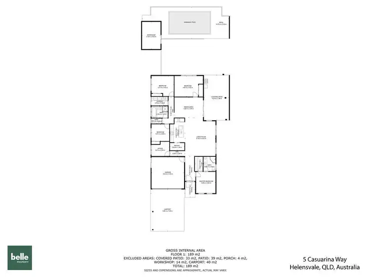 Floorplan of Homely house listing, 5 Casuarina Way, Helensvale QLD 4212