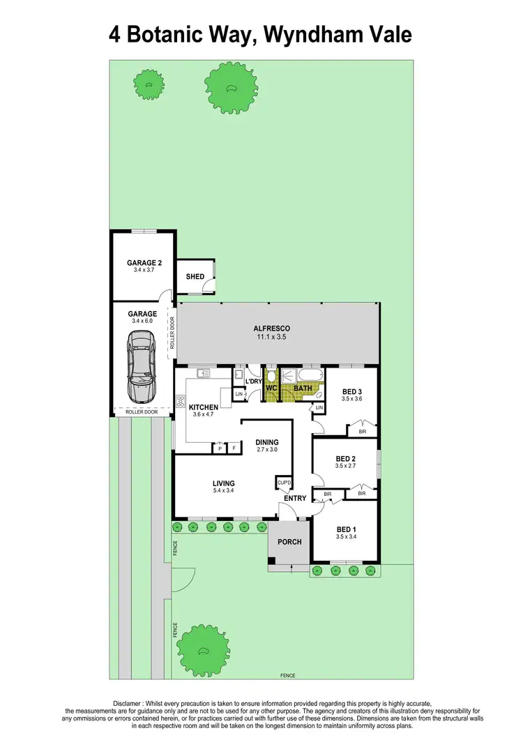 Floorplan of Homely house listing, 4 Botanic Way, Wyndham Vale VIC 3024