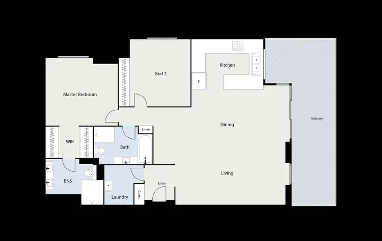 Floorplan of Homely apartment listing, 24/12 National Circuit, Barton ACT 2600