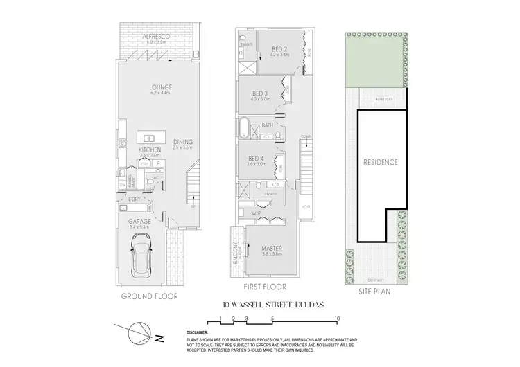 Floorplan of Homely semi-detached listing, 10 Wassell Street, Dundas NSW 2117