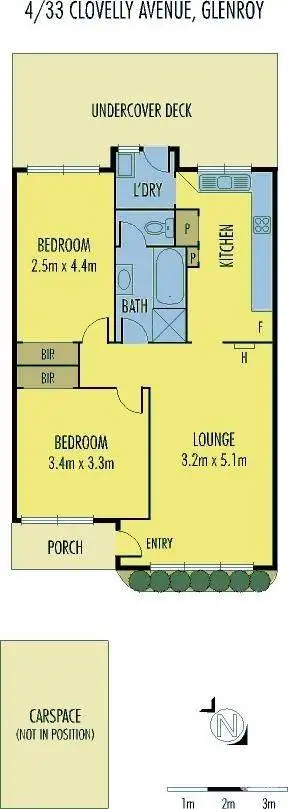 Floorplan of Homely villa listing, 4/33 Clovelly Avenue, Glenroy VIC 3046