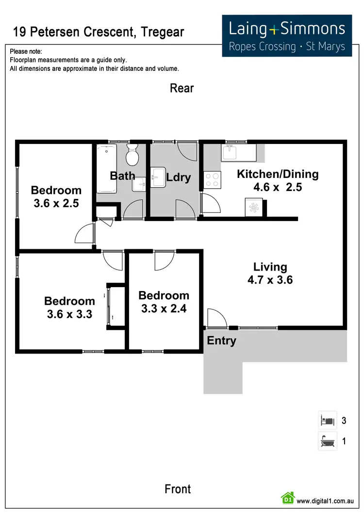 Floorplan of Homely house listing, 19 Petersen Crescent, Tregear NSW 2770