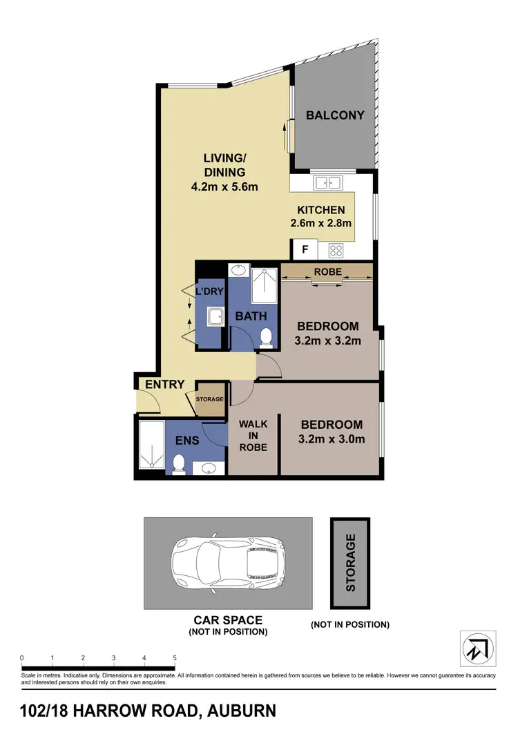 Floorplan of Homely unit listing, 102/18 Harrow Road, Auburn NSW 2144