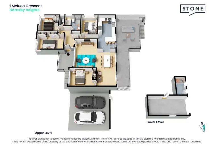 Floorplan of Homely house listing, 1 Meluca Crescent, Hornsby Heights NSW 2077