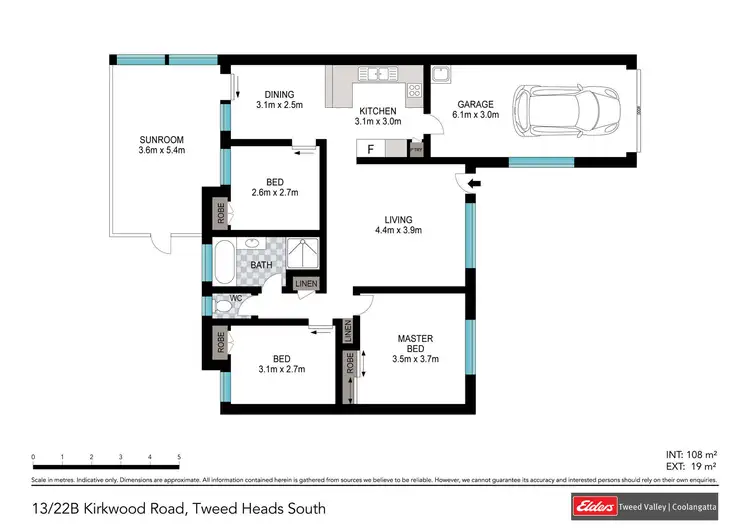 Floorplan of Homely villa listing, 13/22B Kirkwood Road, Tweed Heads South NSW 2486