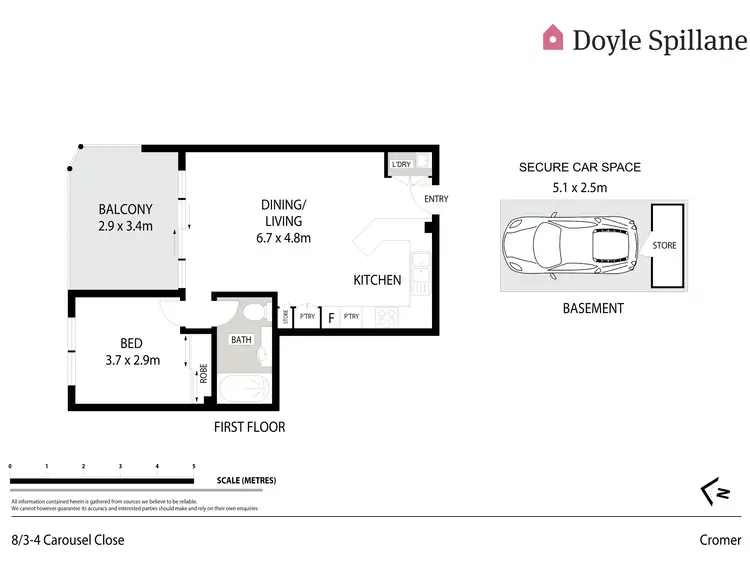 Floorplan of Homely apartment listing, 8/3-4 Carousel Close, Dee Why NSW 2099
