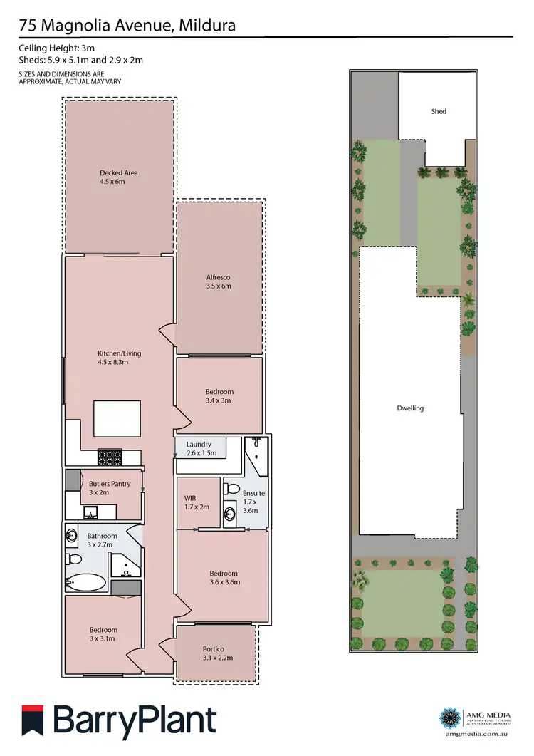Floorplan of Homely house listing, 75 Magnolia Avenue, Mildura VIC 3500