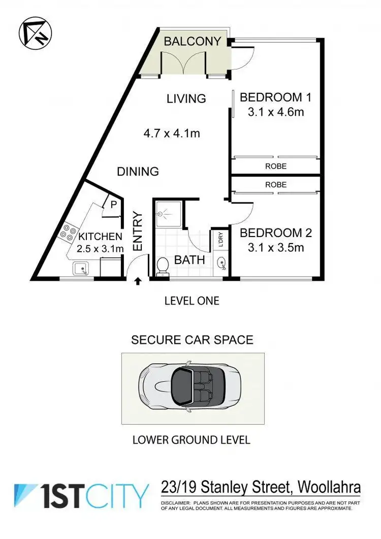 Floorplan of Homely apartment listing, 23/19 Stanley Street, Woollahra NSW 2025