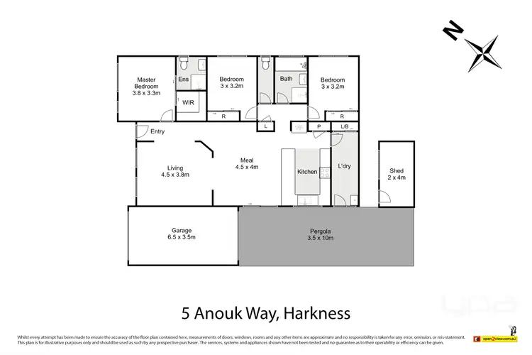 Floorplan of Homely house listing, 5 Anouk Way, Harkness VIC 3337