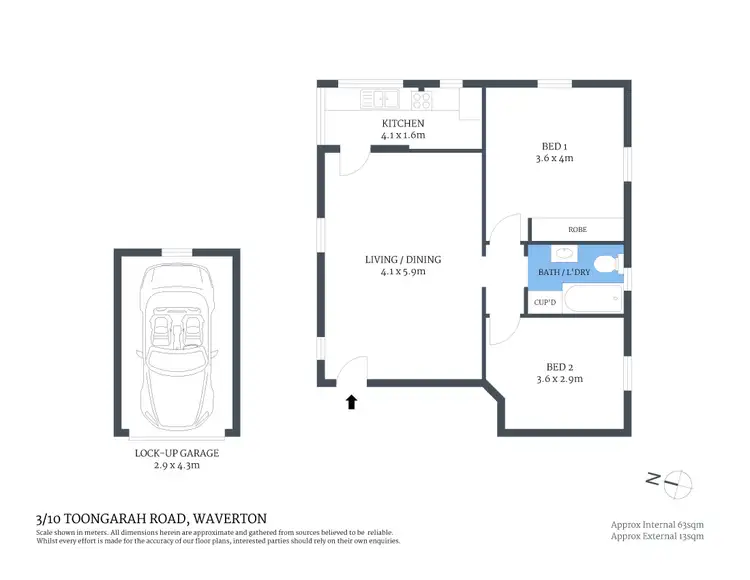 Floorplan of Homely apartment listing, 3/10 Toongarah Road, Waverton NSW 2060