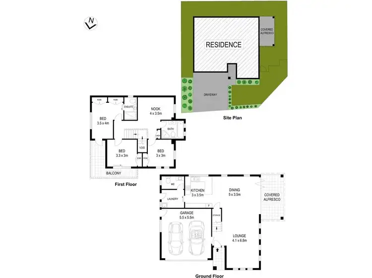 Floorplan of Homely house listing, 91 Amarco Circuit, The Ponds NSW 2769