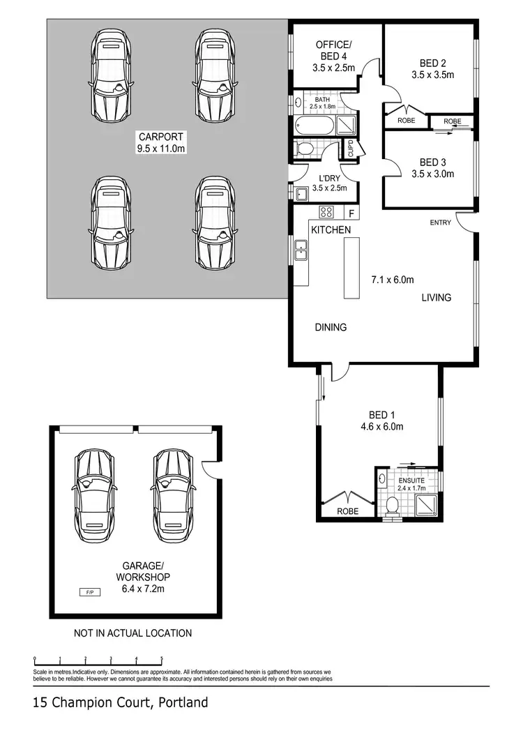 Floorplan of Homely house listing, 15 Champion Court, Portland VIC 3305