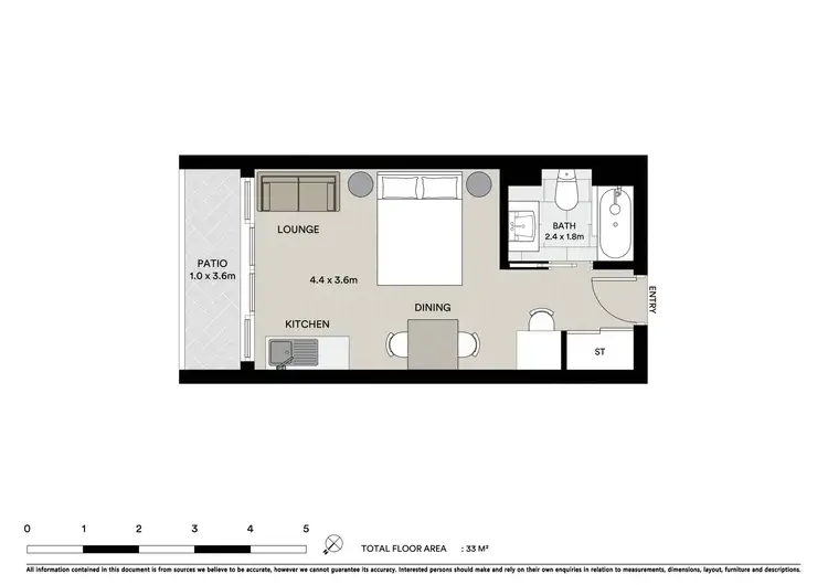 Floorplan of Homely unit listing, 307/75-77 The Strand, North Ward QLD 4810