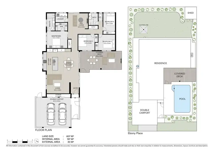 Floorplan of Homely house listing, 8 Ebony Place, Palm Beach QLD 4221
