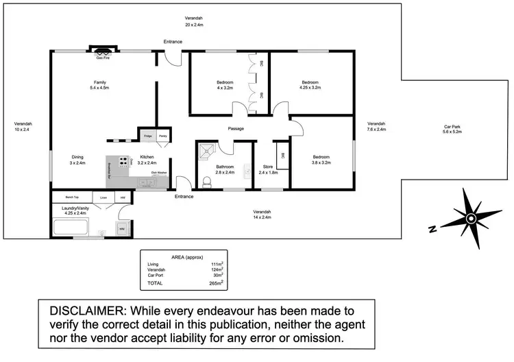 Floorplan of Homely rural property listing, 1359 Lincoln Highway, North Shields SA 5607