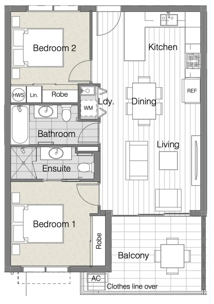 Floorplan of Homely unit listing, 802/14 Maud Street, Nambour QLD 4560