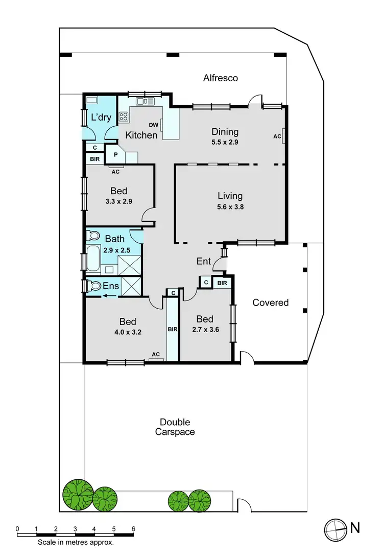 Floorplan of Homely townhouse listing, 1/575 Warrigal Road, Bentleigh East VIC 3165