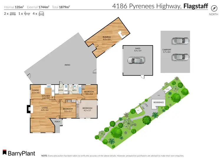 Floorplan of Homely house listing, 4186 Pyrenees Highway, Flagstaff VIC 3465