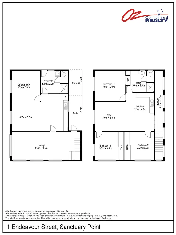 Floorplan of Homely house listing, 1 Endeavour Street, Sanctuary Point NSW 2540