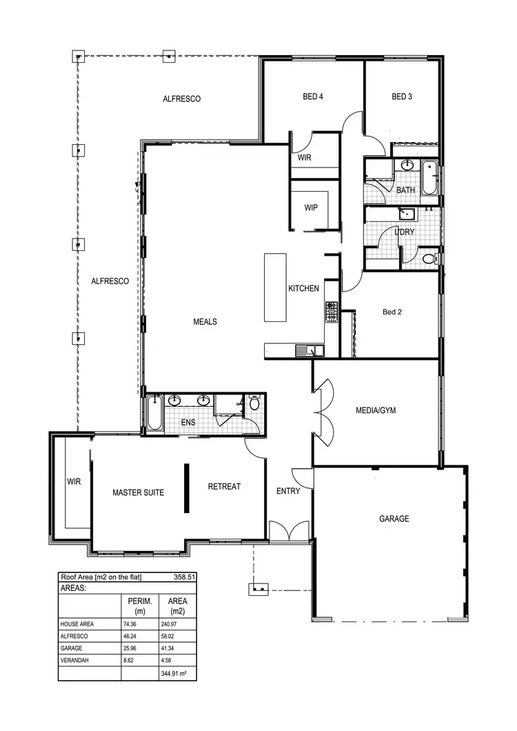 Floorplan of Homely house listing, 5 Libra Way, Australind WA 6233