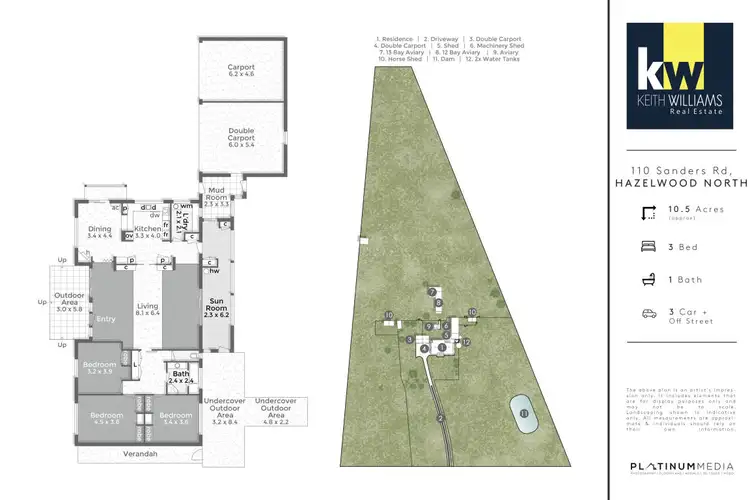Floorplan of Homely house listing, 110 Sanders Road, Hazelwood North VIC 3840